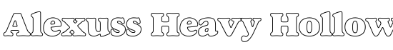Alexuss Heavy Hollow - Download Thousands of Free Fonts at FontZone.net