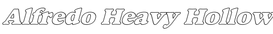 Alfredo Heavy Hollow - Download Thousands of Free Fonts at FontZone.net