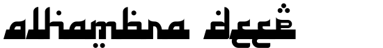 Alhambra Deep - Download Thousands of Free Fonts at FontZone.net