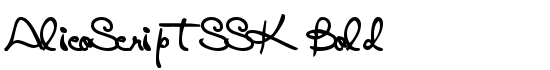 AlicoScriptSSK Bold - Download Thousands of Free Fonts at FontZone.net