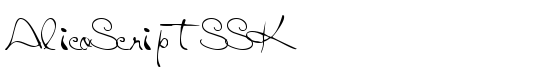 AlicoScriptSSK - Download Thousands of Free Fonts at FontZone.net