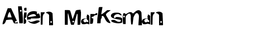 Alien Marksman - Download Thousands of Free Fonts at FontZone.net
