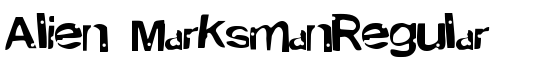 Alien MarksmanRegular - Download Thousands of Free Fonts at FontZone.net