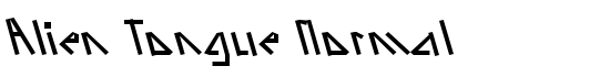 Alien Tongue Normal - Download Thousands of Free Fonts at FontZone.net