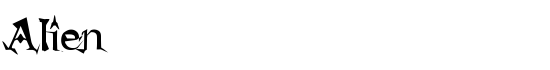 Alien - Download Thousands of Free Fonts at FontZone.net