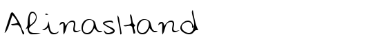AlinasHand - Download Thousands of Free Fonts at FontZone.net