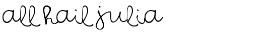 All Hail Julia - Download Thousands of Free Fonts at FontZone.net