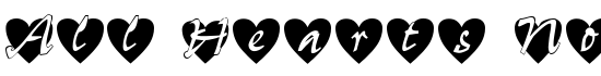 All Hearts Normal - Download Thousands of Free Fonts at FontZone.net