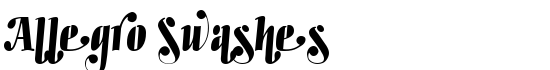 Allegro Swashes - Download Thousands of Free Fonts at FontZone.net