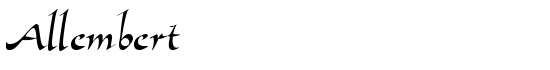 Allembertâ„¢ - Download Thousands of Free Fonts at FontZone.net