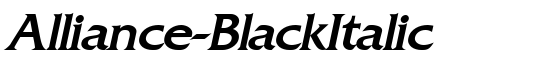 Alliance-BlackItalic - Download Thousands of Free Fonts at FontZone.net