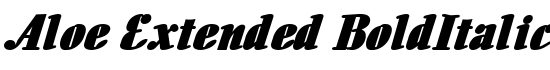 Aloe Extended BoldItalic - Download Thousands of Free Fonts at FontZone.net