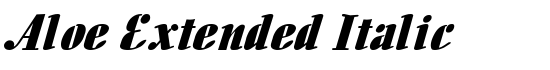 Aloe Extended Italic - Download Thousands of Free Fonts at FontZone.net