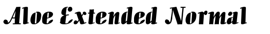 Aloe Extended Normal - Download Thousands of Free Fonts at FontZone.net