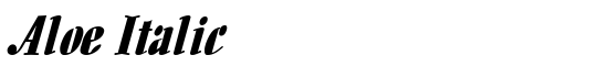 Aloe Italic - Download Thousands of Free Fonts at FontZone.net