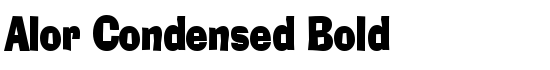 Alor Condensed Bold - Download Thousands of Free Fonts at FontZone.net