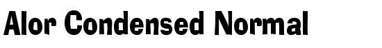 Alor Condensed Normal - Download Thousands of Free Fonts at FontZone.net