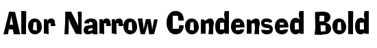 Alor Narrow Condensed Bold - Download Thousands of Free Fonts at FontZone.net