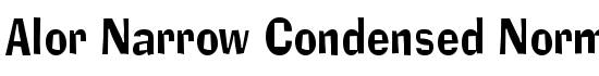 Alor Narrow Condensed Normal - Download Thousands of Free Fonts at FontZone.net