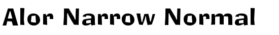 Alor Narrow Normal - Download Thousands of Free Fonts at FontZone.net