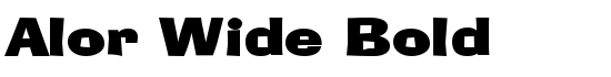 Alor Wide Bold - Download Thousands of Free Fonts at FontZone.net
