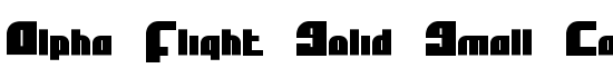 Alpha Flight Solid Small Caps - Download Thousands of Free Fonts at FontZone.net