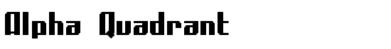 Alpha Quadrant - Download Thousands of Free Fonts at FontZone.net