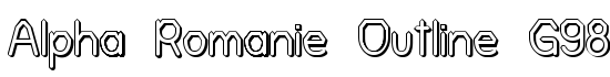 Alpha Romanie Outline G98 - Download Thousands of Free Fonts at FontZone.net