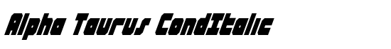 Alpha Taurus CondItalic - Download Thousands of Free Fonts at FontZone.net