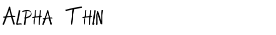 Alpha Thin - Download Thousands of Free Fonts at FontZone.net