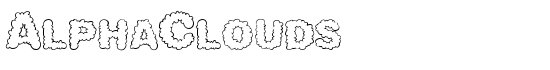 AlphaClouds - Download Thousands of Free Fonts at FontZone.net