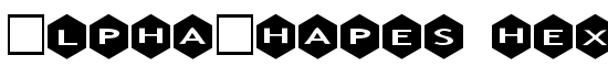 AlphaShapes hexagons - Download Thousands of Free Fonts at FontZone.net