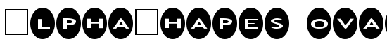 AlphaShapes ovals - Download Thousands of Free Fonts at FontZone.net