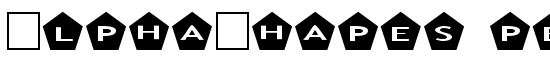 AlphaShapes pentagons - Download Thousands of Free Fonts at FontZone.net