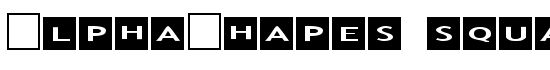 AlphaShapes squares - Download Thousands of Free Fonts at FontZone.net