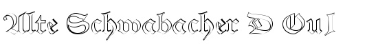 Alte Schwabacher D Ou1 - Download Thousands of Free Fonts at FontZone.net