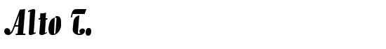 Alto T. - Download Thousands of Free Fonts at FontZone.net
