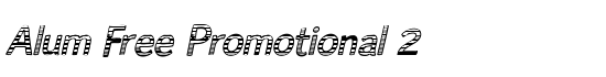 Alum Free Promotional 2 - Download Thousands of Free Fonts at FontZone.net