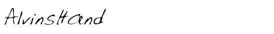 AlvinsHand - Download Thousands of Free Fonts at FontZone.net