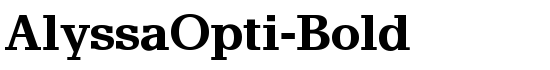 AlyssaOpti-Bold - Download Thousands of Free Fonts at FontZone.net