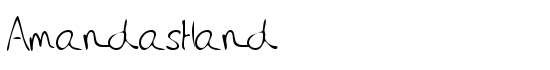 AmandasHand - Download Thousands of Free Fonts at FontZone.net