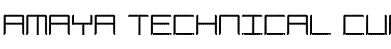 Amaya Technical Curve Regular - Download Thousands of Free Fonts at FontZone.net