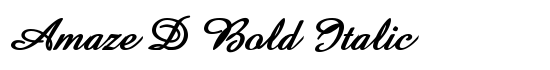Amaze D Bold Italic - Download Thousands of Free Fonts at FontZone.net