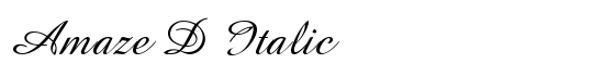 Amaze D Italic - Download Thousands of Free Fonts at FontZone.net