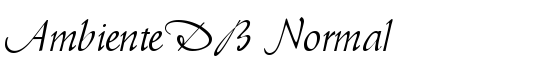 AmbienteDB Normal - Download Thousands of Free Fonts at FontZone.net