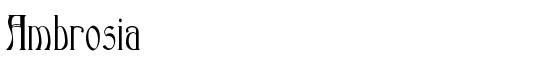 Ambrosia - Download Thousands of Free Fonts at FontZone.net