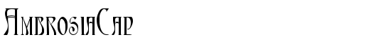 AmbrosiaCap - Download Thousands of Free Fonts at FontZone.net