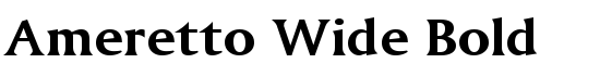 Ameretto Wide Bold - Download Thousands of Free Fonts at FontZone.net
