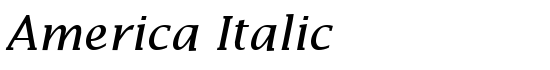 America Italic - Download Thousands of Free Fonts at FontZone.net