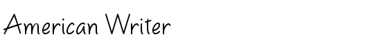 American Writer - Download Thousands of Free Fonts at FontZone.net